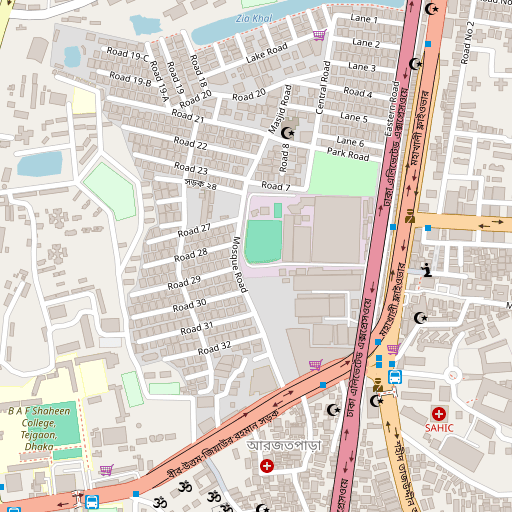 Map of Dhaka office