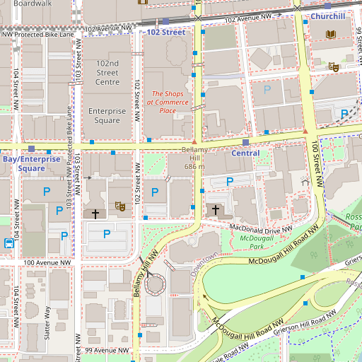 Map of Edmonton office