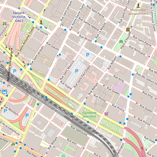 Map of Montreal office